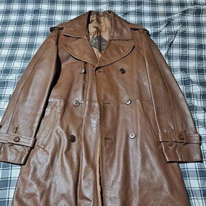 Leder Chic Vintage Leather Coat
